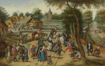 Pieter Brueghel the Younger Painting - RETURN FROM THE KERMESSE Pieter Brueghel the Younger